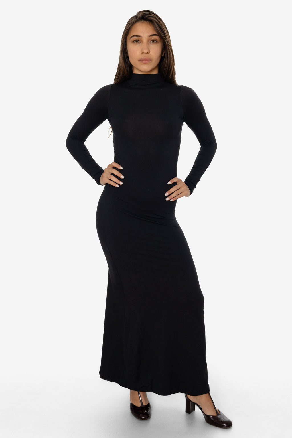 Breezy UPF40 Mock Neck Sun Protection Maxi Dress