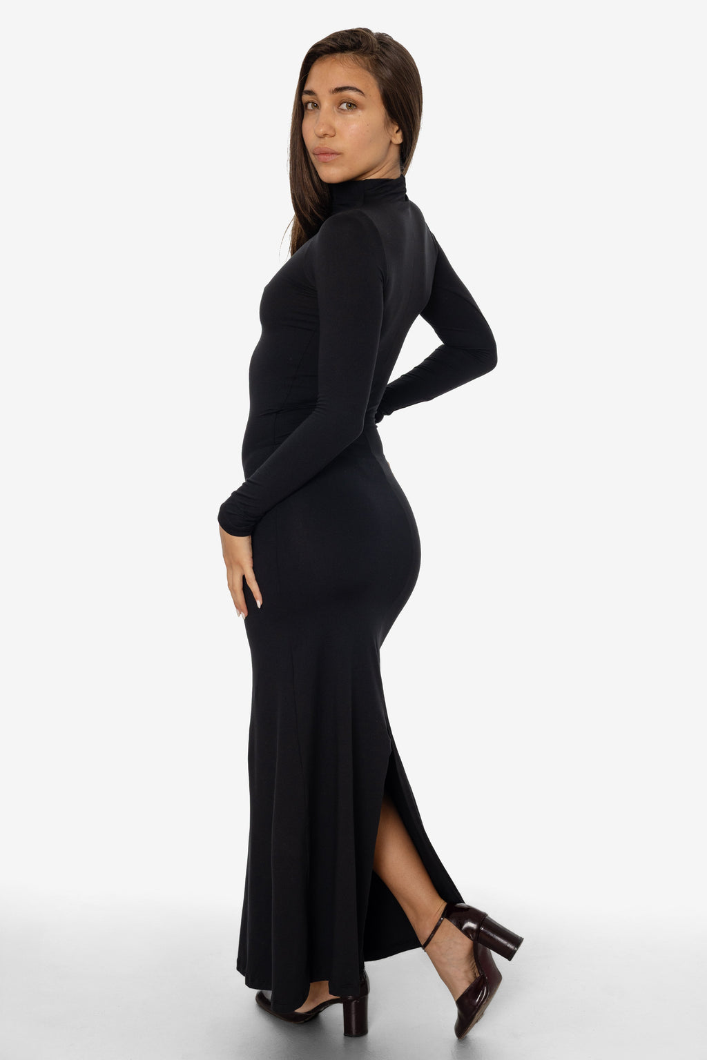 Breezy UPF40 Mock Neck Sun Protection Maxi Dress