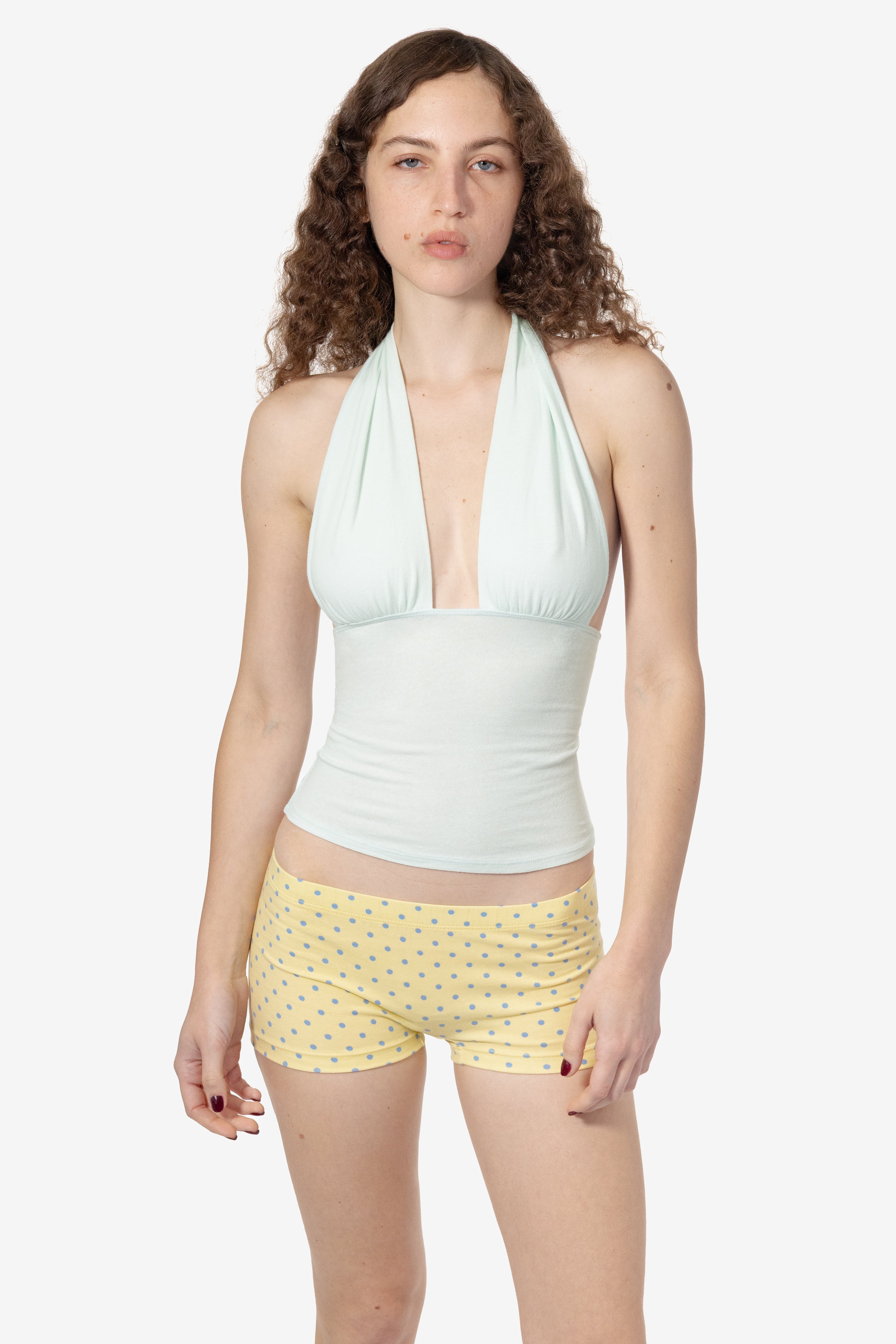 Breezy Cheesecloth Ruched Halter Top