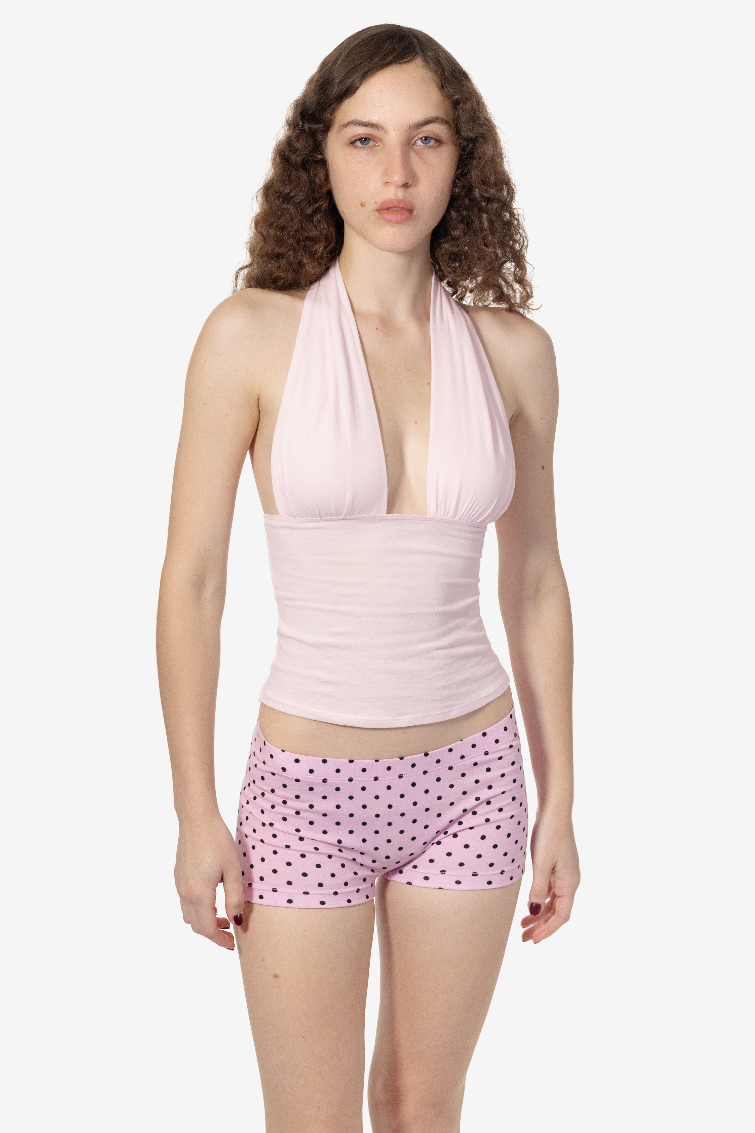 Breezy Cheesecloth Ruched Halter Top