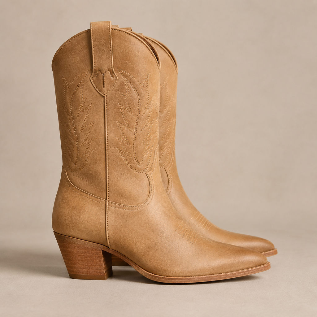Caldwell Classic Western Boot — Tan Nubuck