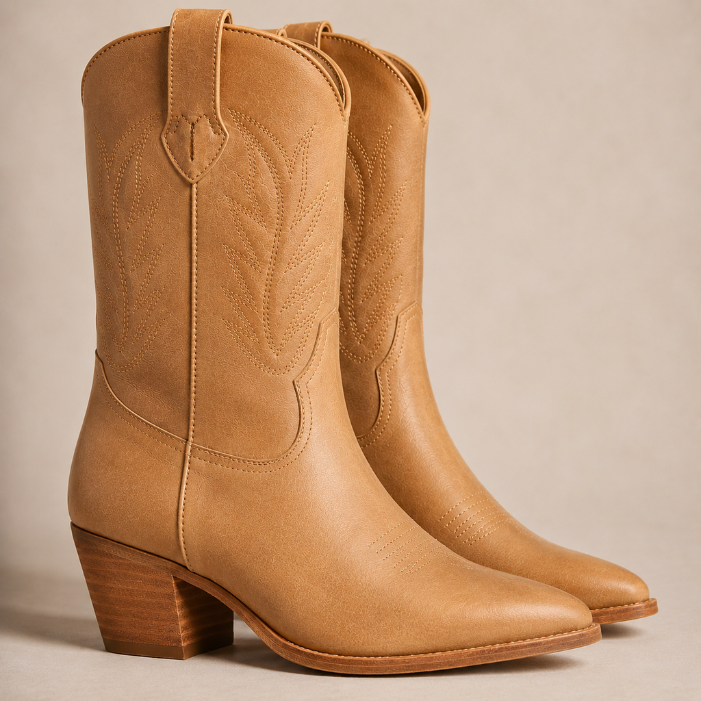 Caldwell Classic Western Boot — Tan Nubuck