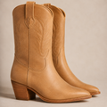 Caldwell Classic Western Boot — Tan Nubuck