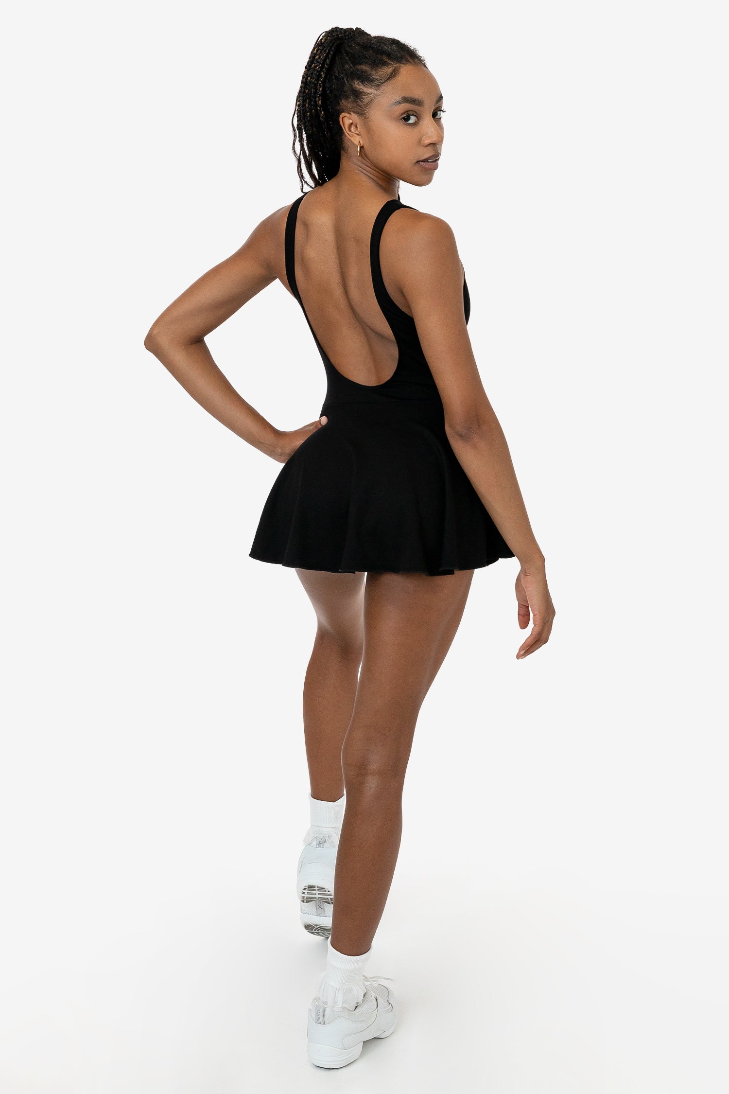 Elegant Ponte Boatneck Skirted Dance Dress