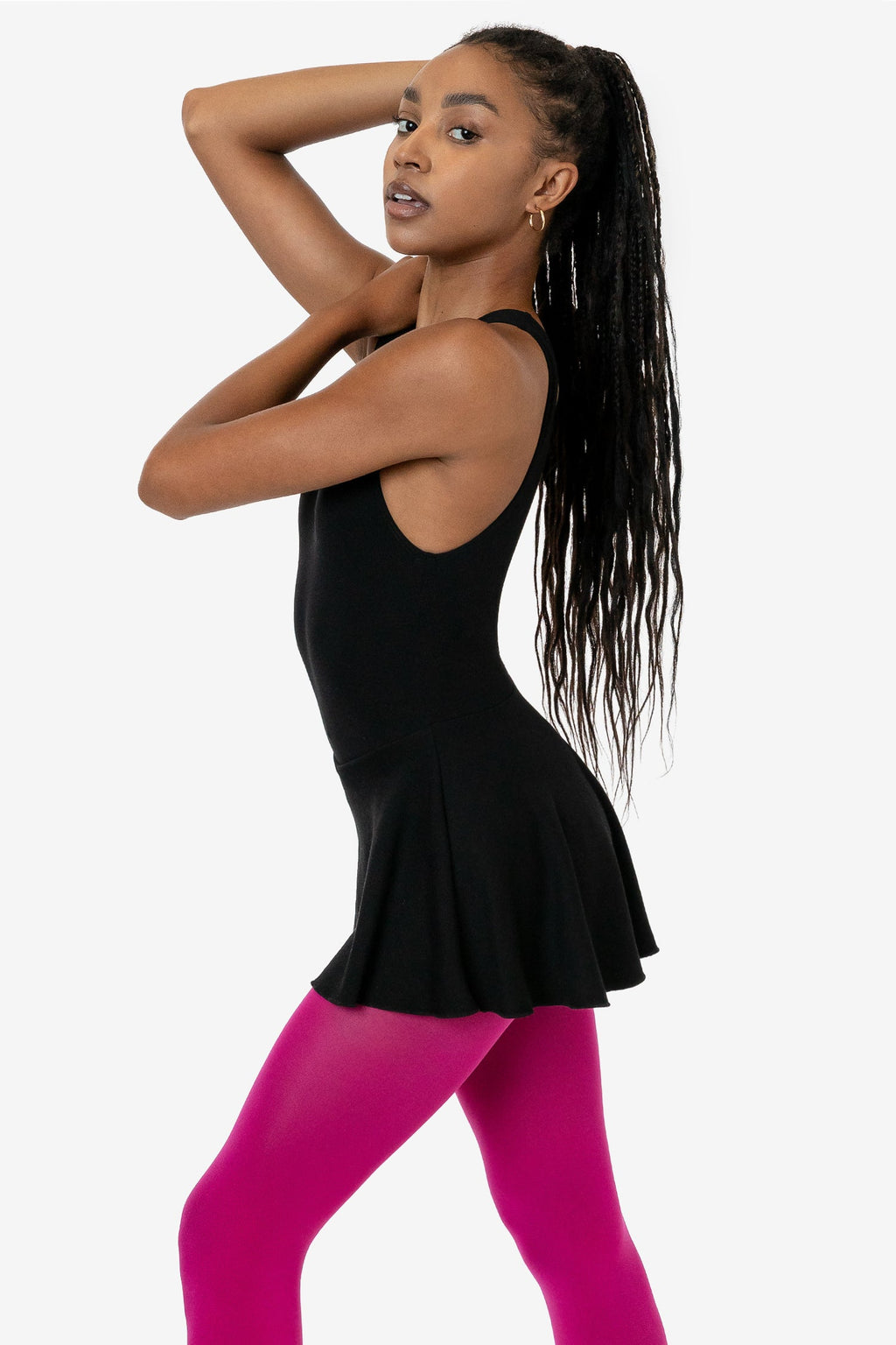 Elegant Ponte Boatneck Skirted Dance Dress