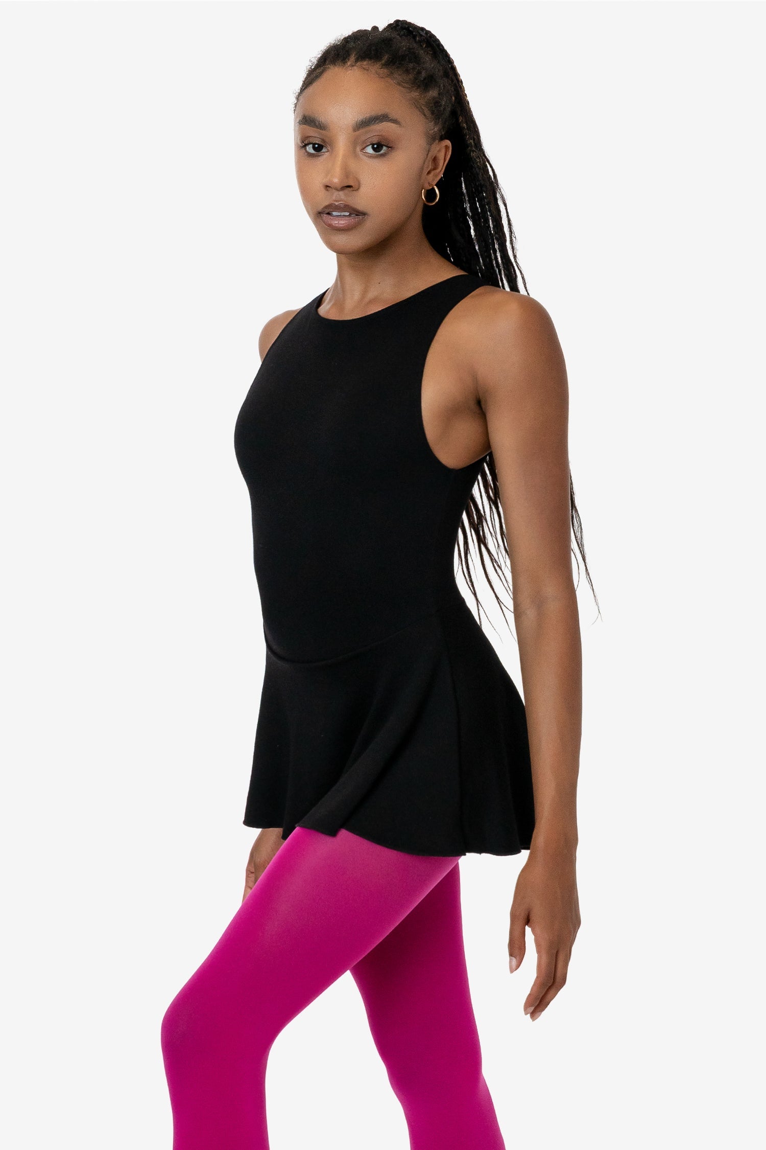 Elegant Ponte Boatneck Skirted Dance Dress