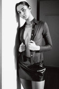 "Breathable Micro Mesh Long Sleeve Button-Up Shirt"
