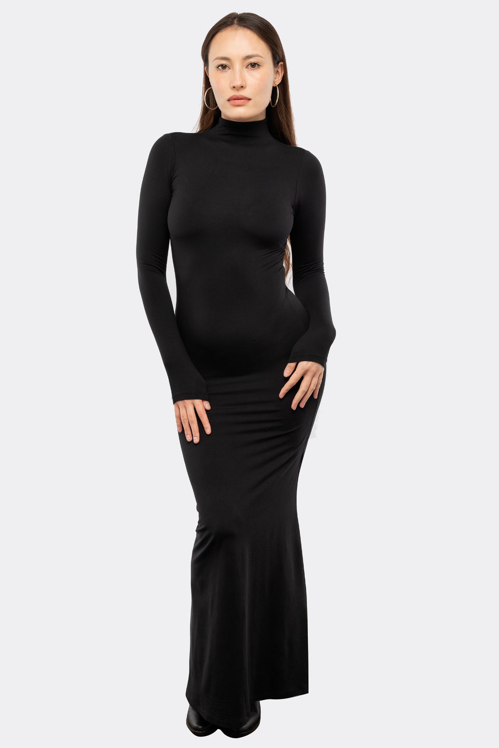 Breezy UPF40 Mock Neck Sun Protection Maxi Dress