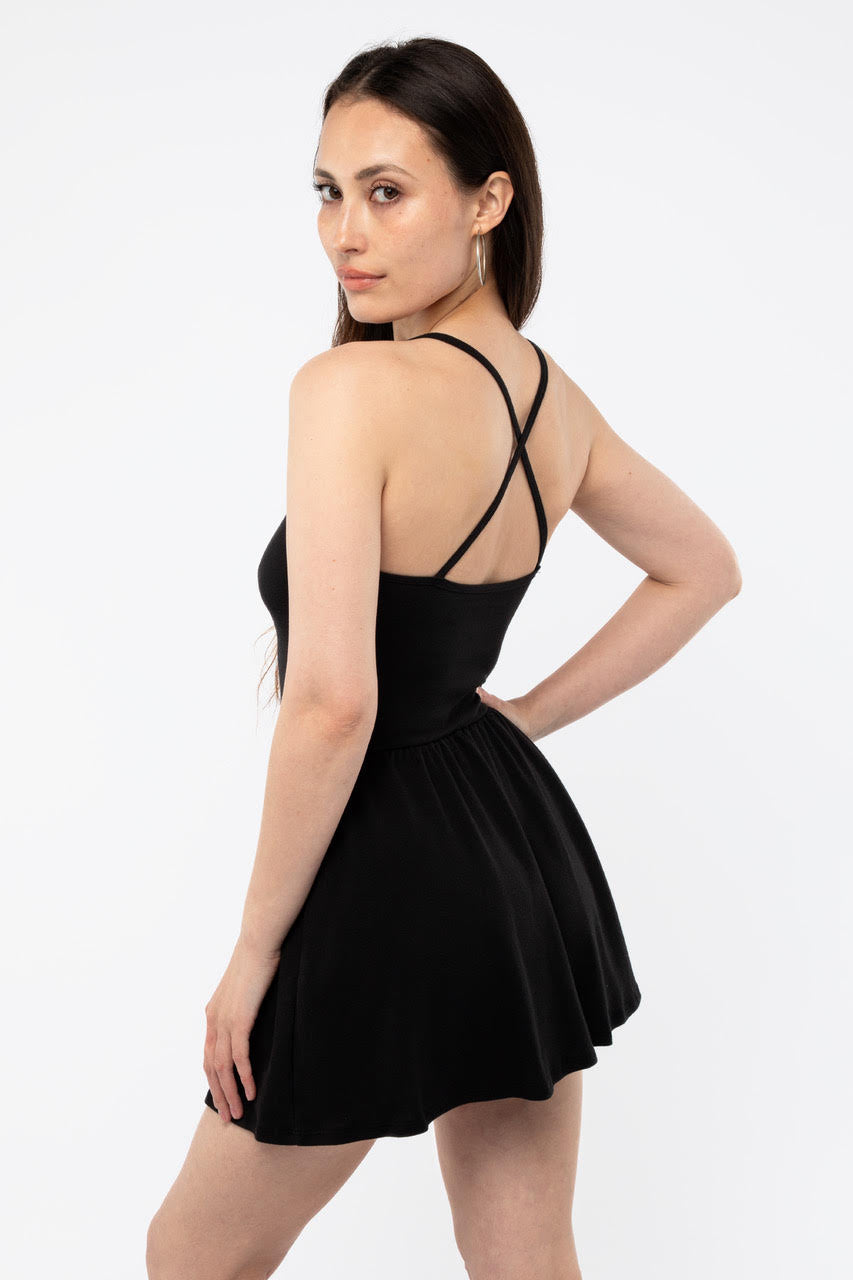 Flirty Baby Rib Crossback Mini Dress